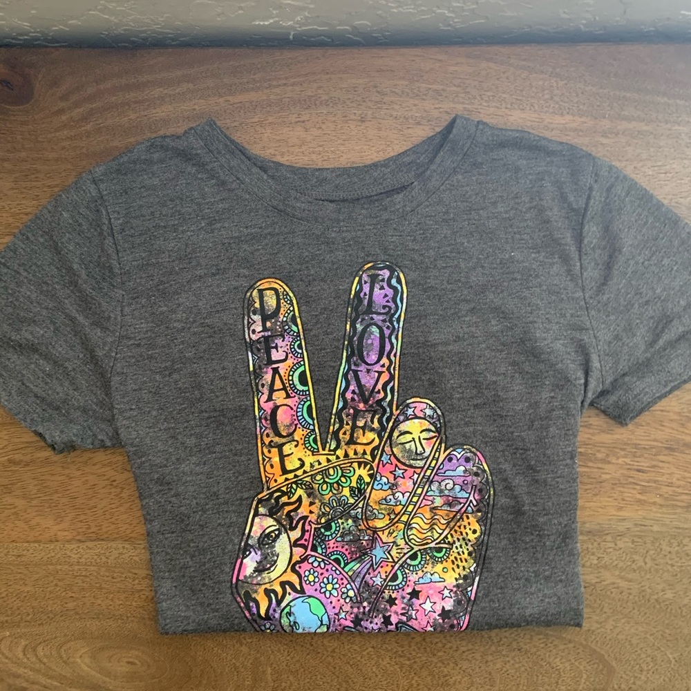 Modern Lux Peace Graphic Tee Shirt